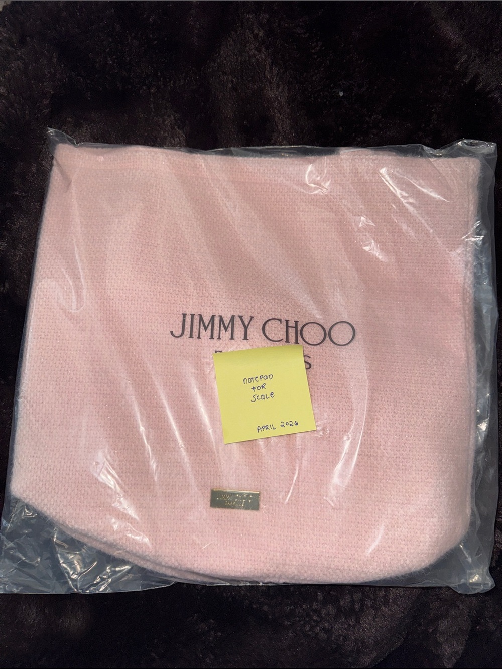 Jimmy Choo Pink Logo Tote Bag